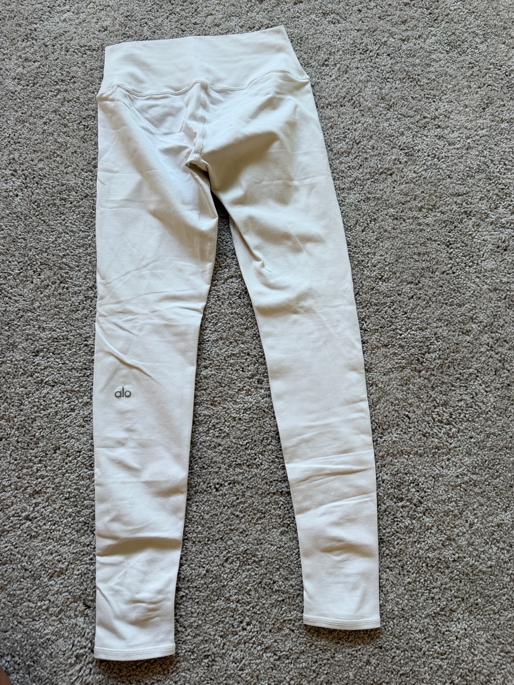 ALO Yoga White High-Waist Airbrush Leggings - Picture 3 of 5